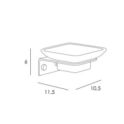 JABONERA PARED INOX CEPILLADO